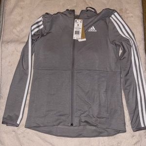 ADIDAS ESSENTIALS FLEECE 3-STRIPES FULL-ZIP HOODIE